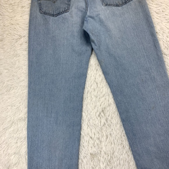 Levis Jeans Mens 35x33 Blue Pants 550 Baggy Skater Grunge Thrashed Tag 36x34 - Picture 13 of 16